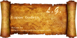 Lupse Godvin névjegykártya